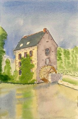Moulin à Saint Gregoire sur le canal Ille et Rance