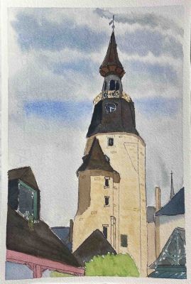 Tour de l'horloge à Dinan - mai 2022